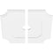 Ekena Millwork Locke Architectural Grade PVC Ceiling Medallion, 26"OD x 3"ID x 15 1/2"C x 1"P, Two-Piece CMP26LE2-03000 - alternate 2